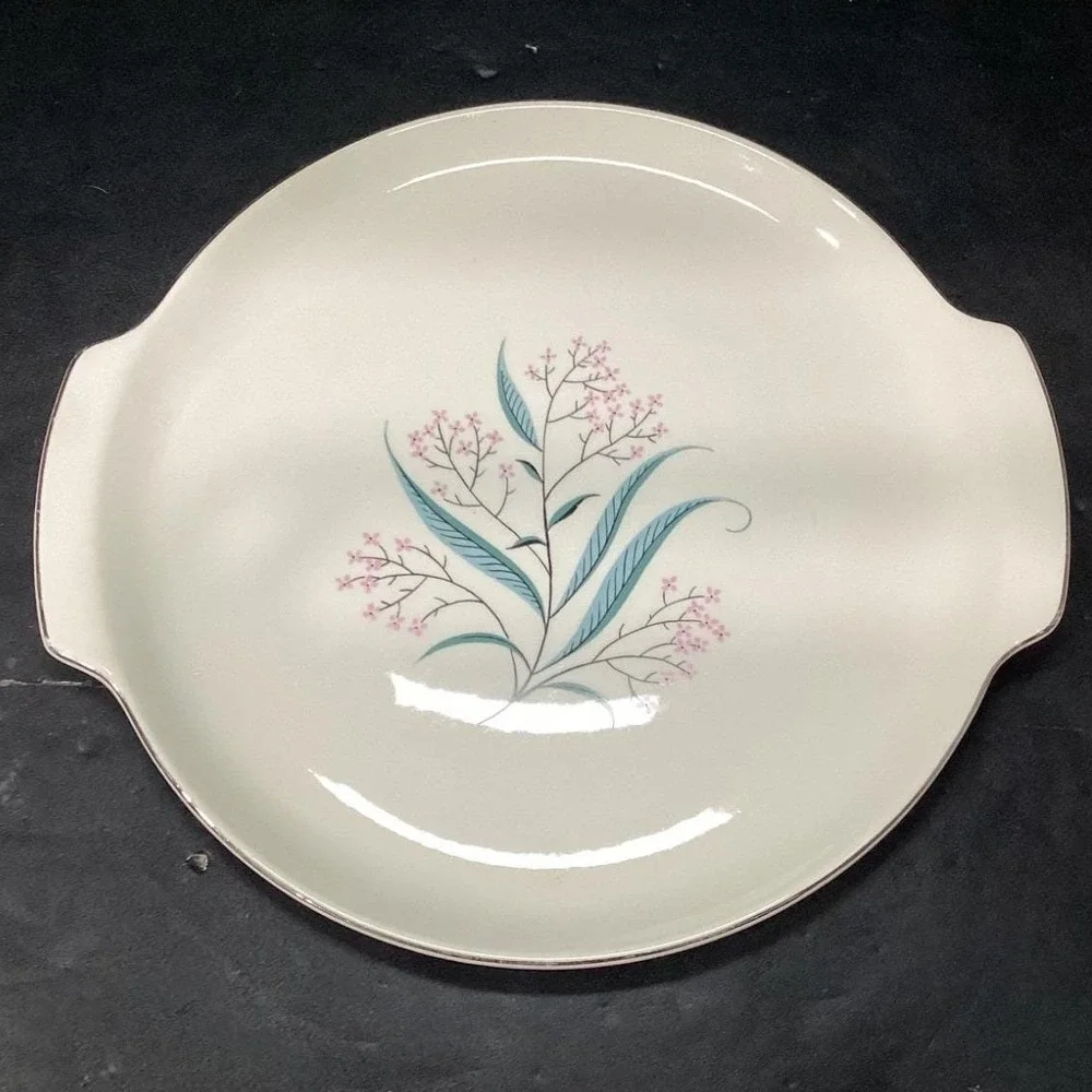Alliance China Regal Handled Serving‎ Tray, Vintage Hand Decorated Floral Design